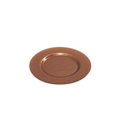 Image two of Copper Glass Charger 13"